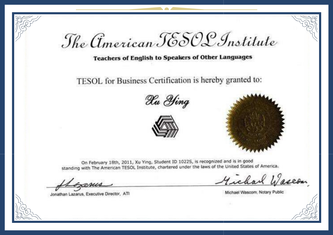 TESOL国际商务英语教师资格证-TESOLfor Business Certification Program