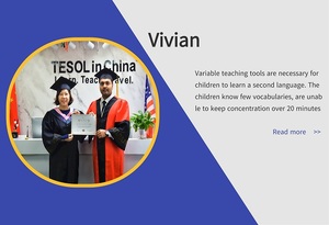 Variable teaching tools are necessary for children to learn a second language. The children know few vocabularies, are unable to keep concentration over 20 minutes