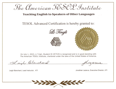 TESOL Advanced Program