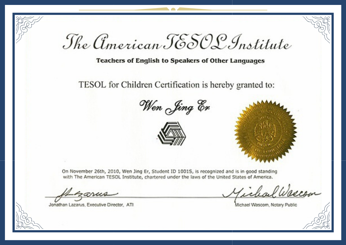 TESOL for Children Certification